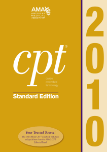 READ CPT 2010 Standard Edition CPT  Current Procedural Terminology 