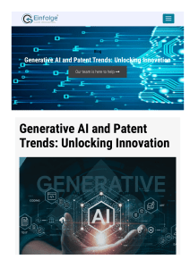 Generative AI and Patent Trends Unlocking Innovation