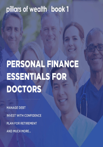 READ Personal Finance Essentials for Doctors Pillars of Wealth Book 1