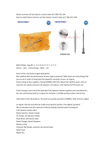 Diesel common rail fuel injector control valve set F 00V C01 334