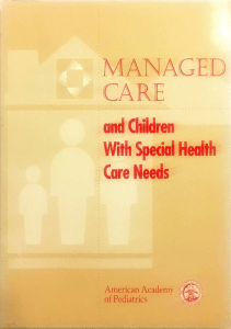 EBOOK Managed Care and Children With Special Health Care Needs