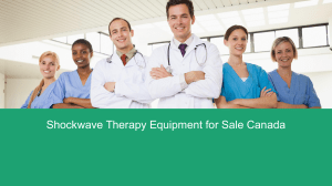 Shockwave Therapy Equipment for Sale Canada