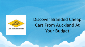 Discover Branded Cheap Cars From Auckland At Your Budget