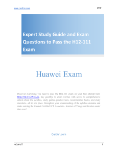 Expert Study Guide and Exam Questions to Pass the H12-111 Exam