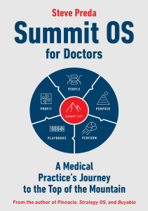 BOOKS Summit OS for Doctors A Medical Practice s Journey to the Top of the Mountain 