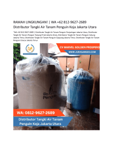 2.Distributor Tangki Air Tanam Penguin Koja Jakarta Utara