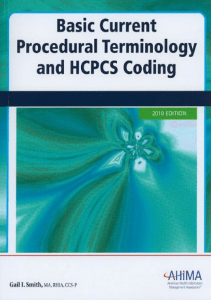 BOOKS Basic Current Procedural Terminology and HCPCS Coding