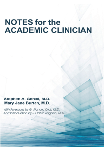 EBOOK Notes for the Academic Clinician