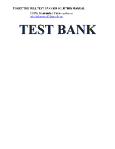 Basic & Applied Concepts of Blood Banking and Transfusion Practices 4th Edition Test Bank Chapter 1-16 100% Guarantee Pass