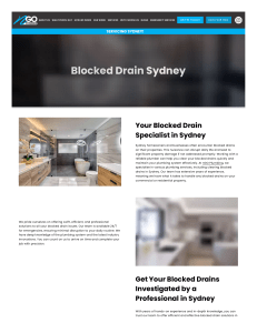 Blocked Drain Sydney