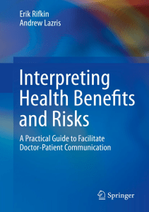 BOOK Interpreting Health Benefits and Risks A Practical Guide to Facilitate Doctor 