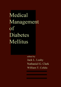 READ Medical Management of Diabetes Mellitus Clinical Guides to Medical Management 