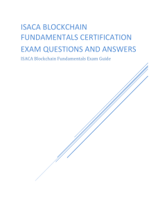 ISACA Blockchain Fundamentals Exam Questions & Answers