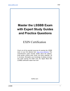 Master the LSSBB Exam with Expert Study Guides and Practice Questions