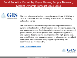 Food Robotics Market Analysis and Forecast to 2033