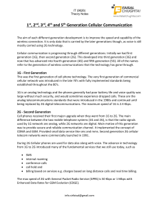 Generations of Cellular Communication p4L85mi