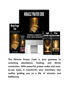 Miracle Prayer Code™ by Chris Marshall Program Audio Digital