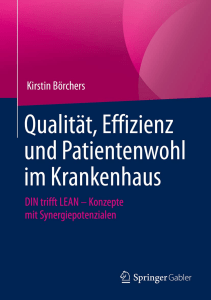 BOOK Qualität Effizienz und Patientenwohl im Krankenhaus DIN trifft LEAN – Konzepte 