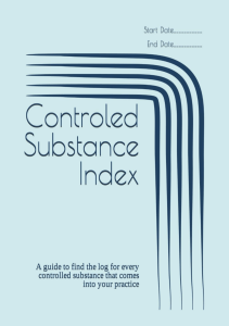 DOWNLOAD Controled Substance Index A guide to find the log for every controlled 