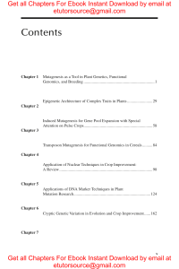 Plant Mutagenesis and Crop Improvement 1st Edition