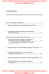 Plant-Based Bioactive Compounds and Food Ingredients. Encapsulation, Functional, and Safety Aspects (Innovations in Plant Science for Better Health From Soil to Fork) 1st Edition by Jun