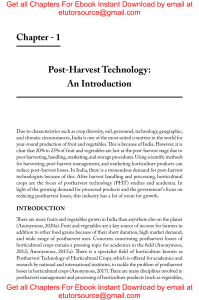 Postharvest Technology of Horticultural Crops 1st Edition by Priya Awasthi, Subhash Chandra Singh, Rohit Kumar