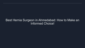 Expert Tips for Selecting the Best Hernia Specialist in Ahmedabad!