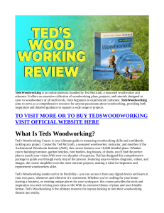 Ted's Woodworking Plans Reviews SCAM EXPOSED By People