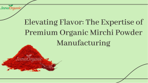 Elevating Flavor The Expertise of Premium Organic Mirchi Powder Manufacturing