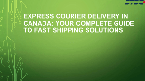 Express Courier Delivery in Canada: A Complete Guide