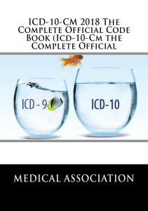 DOWNLOAD ICD 10 CM 2018 The Complete Official Code Book Icd 10 Cm the Complete Official