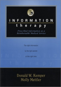 BOOKS Information Therapy Prescribed Information as a Reimbursable Medical Service