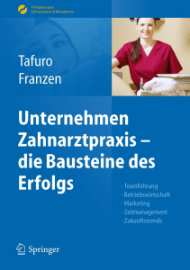 BOOKS Unternehmen Zahnarztpraxis  die Bausteine des Erfolgs Teamführung 