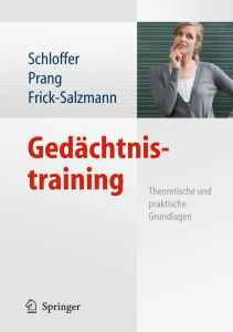 BOOK Gedächtnistraining Theoretische und praktische Grundlagen German Edition 