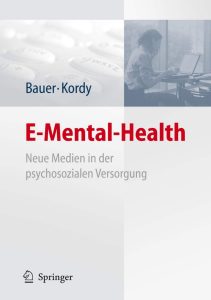 DOWNLOAD E Mental Health Neue Medien in der psychosozialen Versorgung German Edition 