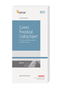 EBOOK Current Procedural Coding Expert  2013