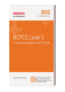 BOOKS HCPCS Level II Professional 2012