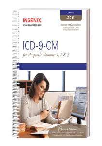 BOOK ICD 9 CM 2011 Expert for Hospitals Supports HIPAA Compliance Codes Valid 