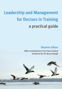 DOWNLOAD Leadership and Management for Doctors in Training A Practical Guide