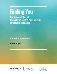 Finding You: The Network Effect of Telecommunications Vulnerabilities for Location Disclosure (2023)