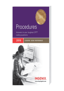 READ Procedures 2010 Coders Desk Reference