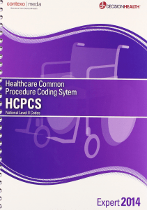 DOWNLOAD HCPCS National Level II Codes 2014 Expert