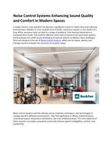 Noise Control Systems: Enhancing Sound Quality