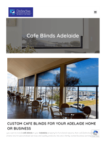 Cafe Blinds Adelaide