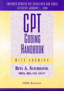 EBOOK Cpt Coding Handbook 1999