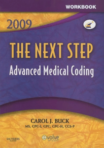 EBOOK Workbook for The Next Step Advanced Medical Coding 2009 Edition