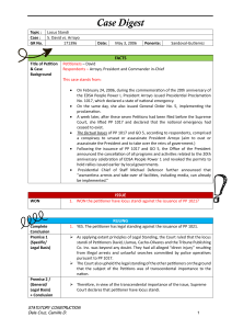 5. Dela Cruz, Camille D. - G.R. No. 171396 David vs. Arroyo (Case No. 5)