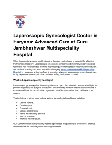 Laparoscopic Gynecologist Doctor in Haryana