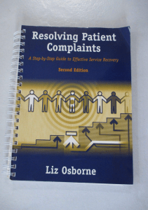 DOWNLOAD Resolving Patient Complaints A Step By Step Guide To Effective Service 