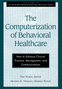 BOOK The Computerization of Behavioral Healthcare